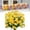 Yellow, variant on LKZQHMC Artificial Flowers for Outdoor Indoor,5 Bundles Plastic Fake Flowers Daisy with Leaves for Home Garden Decor,Porch,Window Box,Yellow