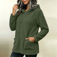 thumbnail image 5 of Miqool Womens Fleece Lined Hoodies Fall Winter Long Sleeve Pullover Tops Loose Fit Hooded Sweatshirt with Front Pockets, 5 of 8