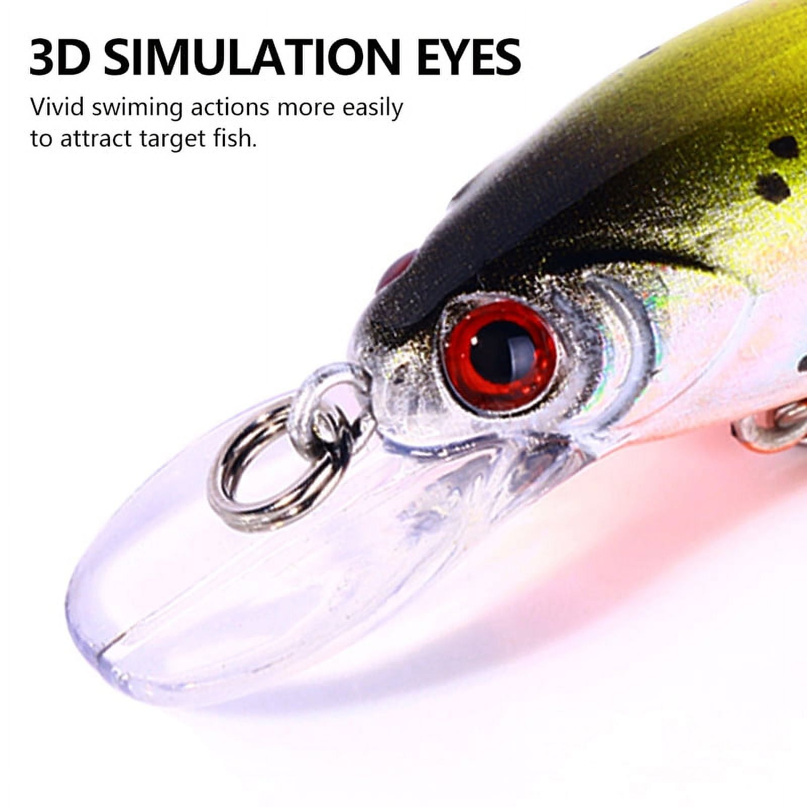 HENGJIA Fishing Lures, Jerkbait for Bass Fishing Minnow Lure Set, Fishing Plugs Sinking Hard Baits Swimbaits for Trout Bass Perch Fishing,10pcs