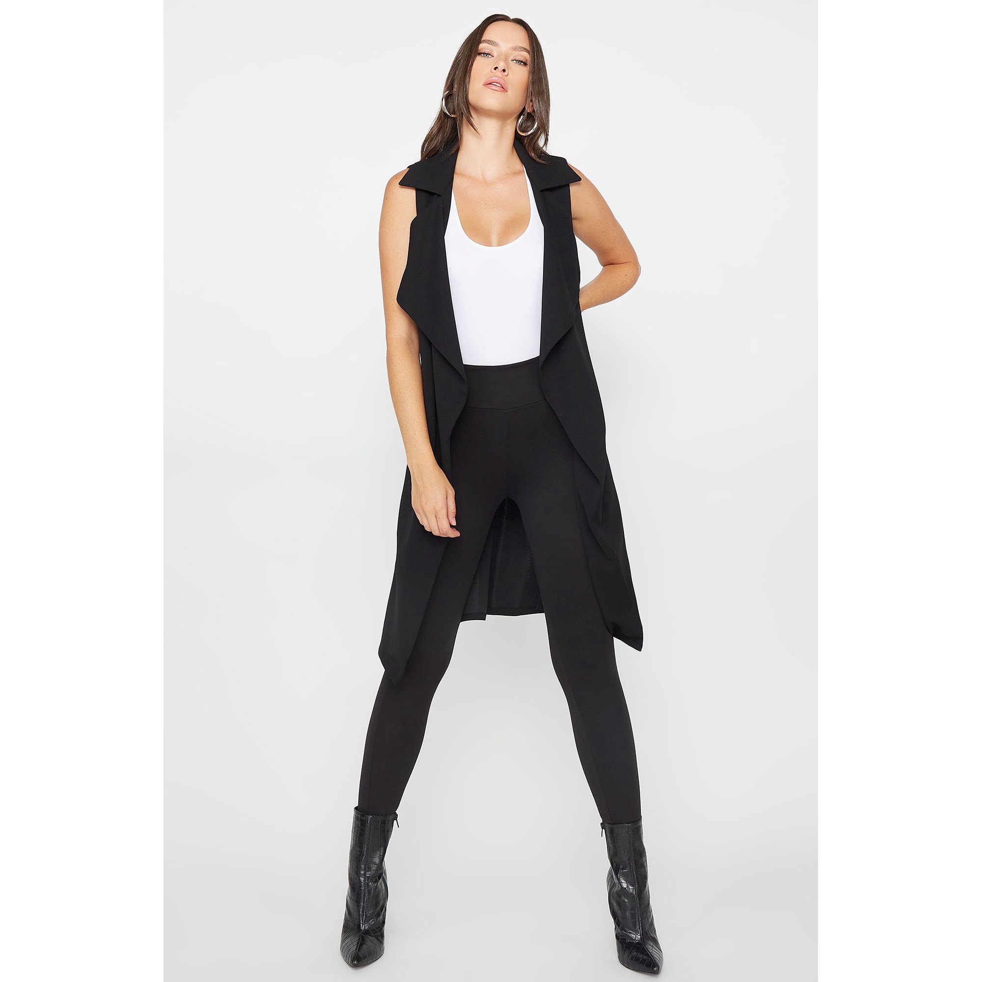 Urban Planet Women S Crepe Self Tie Waterfall Vest Walmart Canada