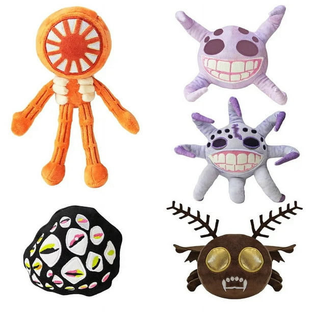 Puertas piso 2 juguetes de peluche de terror, muñecos de peluche suaves y lindos, muñecos de peluche de animales de peluche de puerta para fanáticos del juego