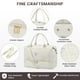 thumbnail image 5 of Bolsa de viaje LOVEVOOK para mujer con compartimento para zapatos, color beige, 5 of 8