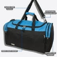 thumbnail image 4 of J World Copper 33L Duffel Bag - Blue/Black, 4 of 7