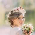 thumbnail image 5 of KAKOWELY Tiara Corona Tiara de Cristal Accesorio para el Cabello de Novia de Boda Tocado de Cristal Tocado, 5 of 5