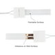 thumbnail image 2 of Cable plano eléctrico de 23 AWG, 2 conectores, 10 m, 2 conductores, cable de cobre, cable de extensión de alimentación con respaldo adhesivo para audio y LED, 2 of 3