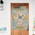 thumbnail image 6 of Easter Decorative 28 x 40 Religious House Flag Cross Double Sided Christian Faith, with God All Things are Possible Burlap Yard Decoration, Butterfly Outdoor Décor Large Flag Spring Summer, 6 of 6