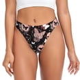 thumbnail image 1 of Kdxio String Motif Papillon Sans Couture pour Femmes - String Taille Basse Invisible Extensible Culottes Respirantes pour Femmes - Petit, 1 of 6