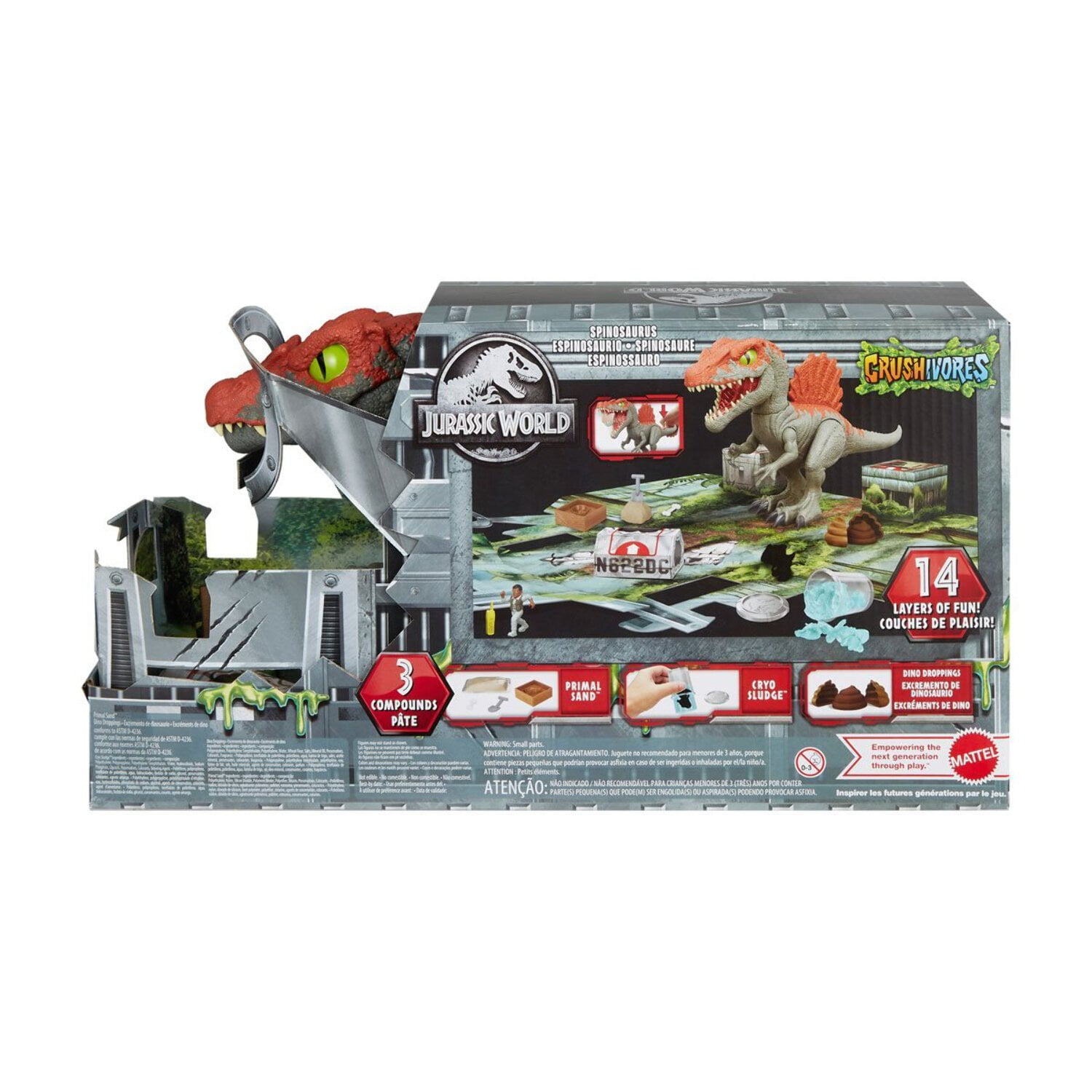 Mattel Collectible Child Spinosaurus Action Figures, Jurassic World