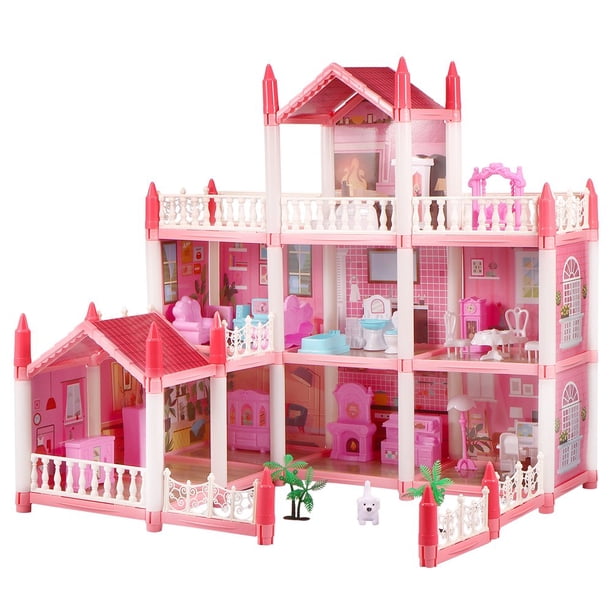 Maison de jeux modèle château de princesse, maison de poupée modèle Villa pour enfants, cadeau d'anniversaire pour filles / Jeux de rôles Maison de jeux modèle château de princesse, maison de poupée modèle Villa pour enfants, cadeau d'anniversaire pour filles / Jeux de rôles