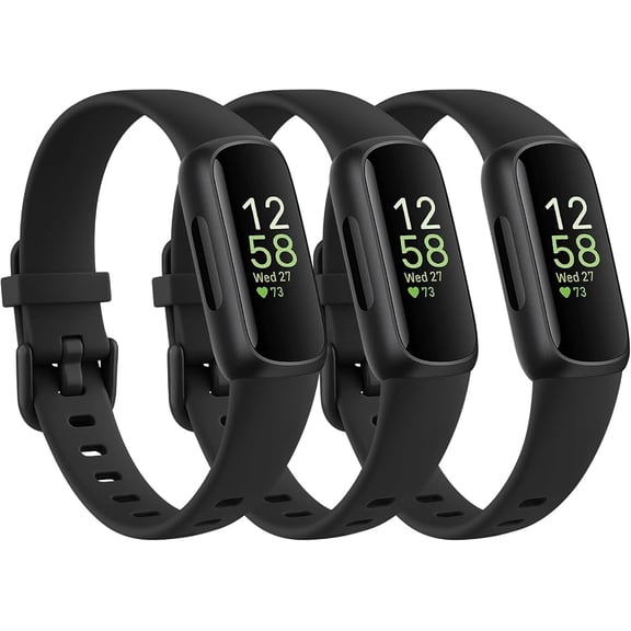 XIHAMA 3 Pack Compatible with Fitbit Inspire 3 Bands for Women Men, Sports Waterproof Replacement Wristbands for Straps for Inspire 3 Fitness Tracker