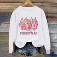 thumbnail image 4 of Wancir Womens' Christmas Sweatshirt Merry and Bright Shirts Plaid Christmas Trees Graphic Pullover Long Sleeve Tops, 4 of 7