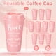 thumbnail image 2 of Paquete de 60 vasos de plástico rosa Skylety, 470 ml, versículo bíblico, 2 of 7
