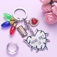 thumbnail image 3 of BQBQERT Unique Heart and Light Bulb Keychain Craft of Stainless Steel Friendship Ideal for Anniversary Presents, 3 of 9