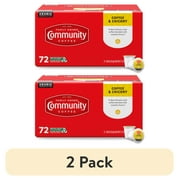 (2 pack) Community Coffee Coffee and Chicory Pods for Keurig K-cups 72 Count