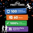 thumbnail image 5 of SWOOC Games - Ultimate Party Tower™ - 100 Original Commands, 60 Blocks, & 1000s of Hilarious Rule Combinations - A Tipsy Spin on Fun Classic Games for Power Hour - Ages 21+ - Wooden Tower Blocks Game, 5 of 6