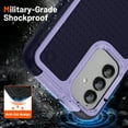 thumbnail image 3 of Decase Protcetive Case for Samsung Galaxy A13 5G 2021 released, Shockproof Armor Silicone Hybrid Rugged Hard PC Back Anti-Slip Bumper Anti-Scratch Armor Cover,Lightpurple, 3 of 9
