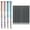 Black, variant on PPKVUFD 4 Pack 0.5mm Erasable Gel Pens, Cute Gel Ink Pens Refillable Pens for Adult Writing Calligraphy Note Taking, with 20 Blue Ink Refills