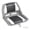 Gray, variant on Gymax Folding Fishing Boat Seat w/High-density Sponge Cushion PVC Surface & PP Frame White
