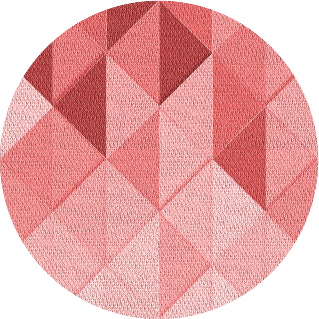 Ahgly Company Tapis Rond Lavable en Machine Intérieur Transitionnel Rose Pastel, 3 Pieds Rond