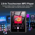 thumbnail image 4 of Reproductor MP3 HOVOYNN 64GB Bluetooth 5.3 Pantalla táctil de 2.8 pulgadas, 4 of 7