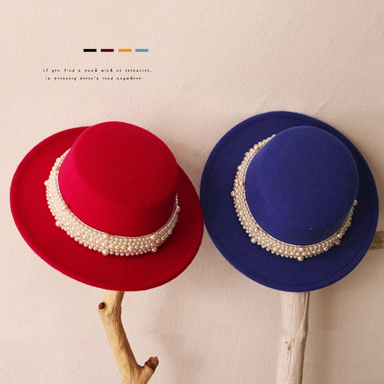 Kids Vintage Bowler Hat, Toddler Girls Elegant Wide Brim Kids Vintage Bowler Hat, Toddler Girls Elegant Wide Brim