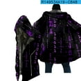thumbnail image 3 of Lilgiuy Men Zipper Casual Hooded Thicken Print Long Sleeve with Pocket Jacket for Photoshot, 3 of 4