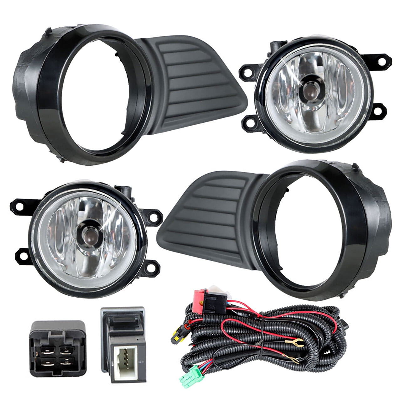 2pcs Fog Driving Light Lamp Bulb Assembly Fit for 2011-2017 Toyota Sienna, Front Left & Right