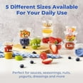 thumbnail image 4 of Fit Meal Prep Clear Plastic Airtight Condiment Food Storage Container (250 Count), 4 of 7