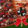 thumbnail image 1 of Event Party Decor Christmas Mini Glossy Bows Christmas Ornament For Christmas Tree Crafts Home Decoration DIY Making (Multiple Colors), 1 of 4