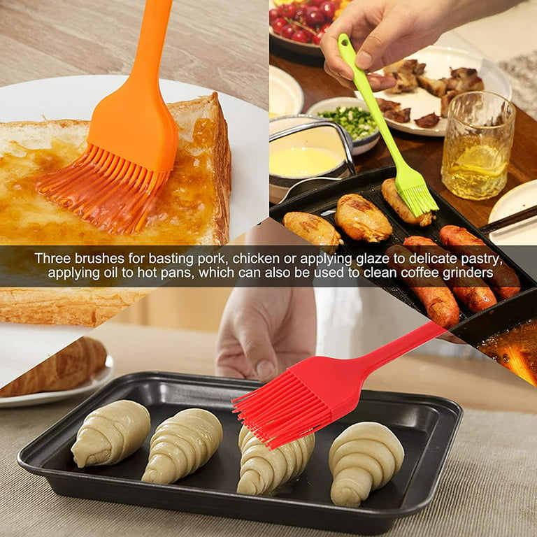 Basting Brush for Cooking,Silicone Pastry Brush for Baking and
