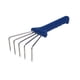 thumbnail image 5 of Rastrillo de jardín Rastrillo de mano Portátil Multifuncional Acero inoxidable Compacto de mano Azul, 5 of 9