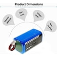 thumbnail image 5 of 3600mAh Replacement Battery for Shark RV1001AE RV850 RV761 Robot Vacuum, Compatible with RVBAT850, 5 of 6