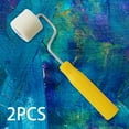 thumbnail image 6 of 2 Pieces Mini Paint Rollers Tiny Roller for Painting 4/5 inch High Density Wool Covers for House Decoration Painting Supplies Interior, 6 of 8