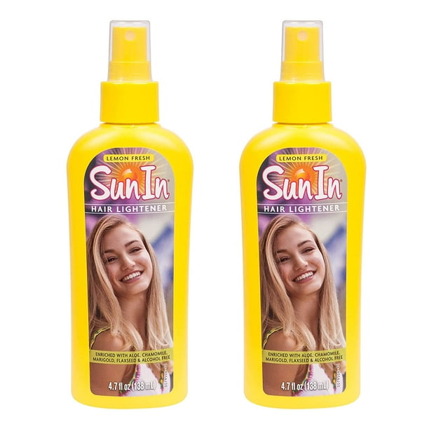 Sun In Hair Lightener Shine Enhancing Spray, Lemon, 4.7 oz (2 Pack) -  Walmart.com