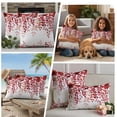 thumbnail image 4 of Outdoor Pillow Covers 18x18 Set of 2, Red Eucalyptus Leaves Waterproof Patio Throw Pillow Covers for Couch Sofa Chair, Summer Botanical Weeping Decorative Pillowcases for Throw Pillows, 4 of 9