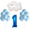thumbnail image 1 of 12 Pcs Latex Balloons Baby Birthday Party Balloons Cloud Printed Balloons, 1 of 8