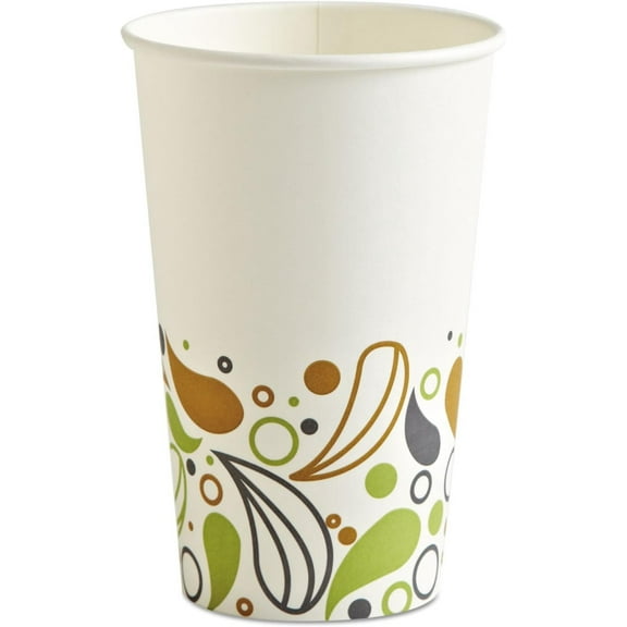 ZZJP BWKDEER16HCUP 16 oz. Deerfield Printed Paper Hot Cups (50 Cups/Sleeve, 20 Sleeves/Carton)