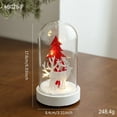 thumbnail image 5 of Diceymbol Christmas in a Bottle Lamp, Glass Snow Scene Decor, 6x4 Inch, 1 Count, 5 of 7