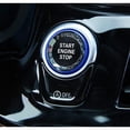 thumbnail image 6 of (1) Crystal Diamond Reflective Engine Push Start Button w/Blue Trim For BMW F/G Chassis Code 2 3 4 5 7 Series, X1 X2 X3 X4 X5 X6 w/Auto Start/Stop Feature, 6 of 9