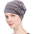 thumbnail image 5 of Gorro con turbante para quimioterapia, gorro con flores, bufanda, gorro para la cabeza, gorro para la pérdida de cabello para pacientes con cáncer, 5 of 5