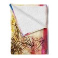 thumbnail image 2 of Mandala Soft Flannel Fleece Blanket, Ornate Original Mandala Sketch over Colorful Dirty Digital Collage Mystic Pattern, Cozy Plush for Indoor and Outdoor Use, 70" x 90", Multicolor, by Ambesonne, 2 of 5