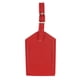 thumbnail image 2 of Paquete de 2 Etiquetas de Equipaje Hugo de material cuero PU Rojo Etiquetas impermeables para equipaje, 2 of 10