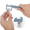 thumbnail image 4 of Unique Bargains 1 Pc Mini Eyebrow Measuring Ruler Double Scale Aliper Measuring Tool 4.13"x1.73" Blue, 4 of 6