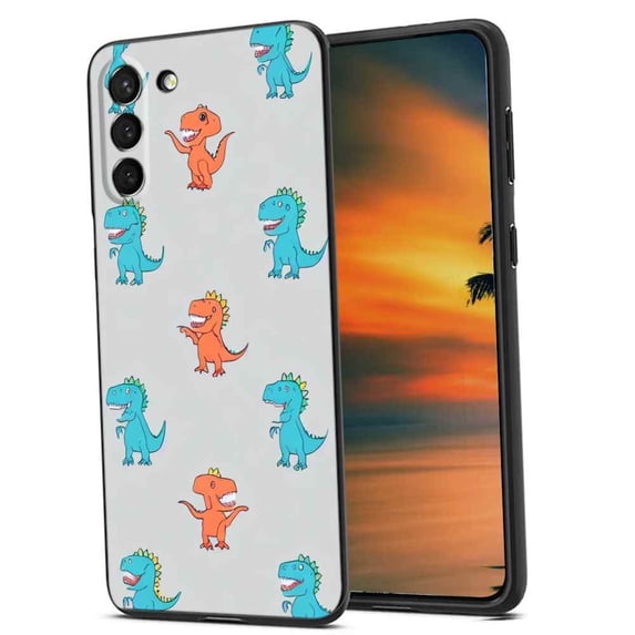 Compatible with Samsung Galaxy S22+ Plus Phone Case, Cute-Dinosaur-T-Rex-Dino7 Case Men Women, Flexible Silicone Shockproof Case for Samsung Galaxy S22+ Plus