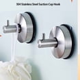 thumbnail image 3 of Transemion 2pcs/set Hole-Free Suction Wreath Hanger Front Door And Window Decorations Sturdy And Hole Free silver, 3 of 6