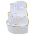 thumbnail image 2 of TAILTOSS Decorative Heart Shaped Box White Cardboard for Storage 3Sets, 2 of 8