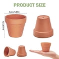 thumbnail image 2 of 20 Terracotta Pots, Mini Ceramic Plant Pots with Drainage Hole, for Cacti and Succulents Indoor, 2 of 5