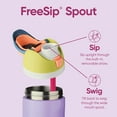Owāla Freesip 32 Oz Insulated Stainless Steel Water Bottle with Straw ...