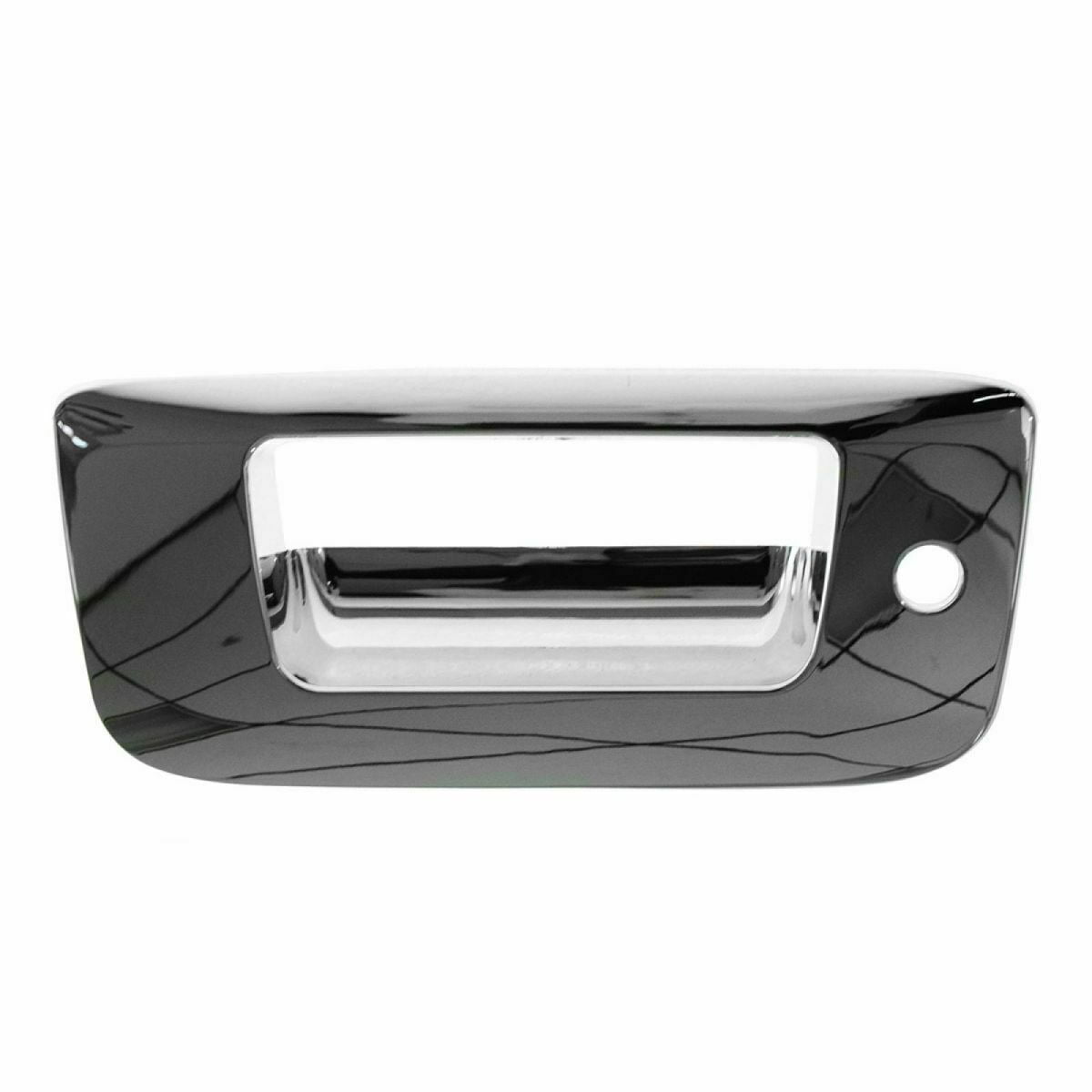 Tailgate Handle & Bezel Kit Chrome with Lock Hole for GM Pickup Truck