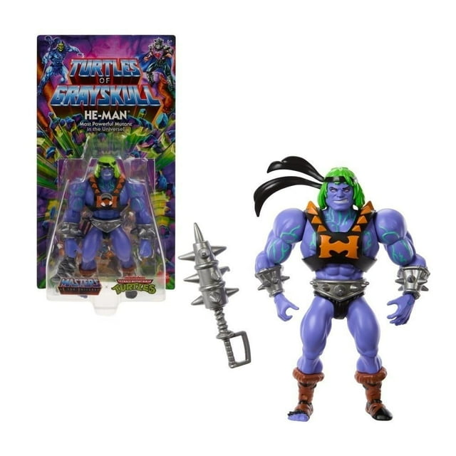 Figura de Acción Masters of the Universe Turtles of Grayskull He-Man de 5.5 pulgadas